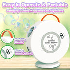 Bubble Machine for Kids Toddlers, Automatic Rechargeable Bubble Machine, 12000+ Bubbles Per Minute, Rotating 90°/360° Oscillating Electric Bubble Maker Outdoor Toys for Ages 3-5
