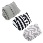 ALVABABY 3pcs Baby Cloth Diaper Wet Dry Bags Waterproof Reusable with Two Pockets Travel Beach Pool Daycare Soiled Baby Items Yoga Gym Bag for Swimsuits or Wet Clothes M Size 3L-ZM01