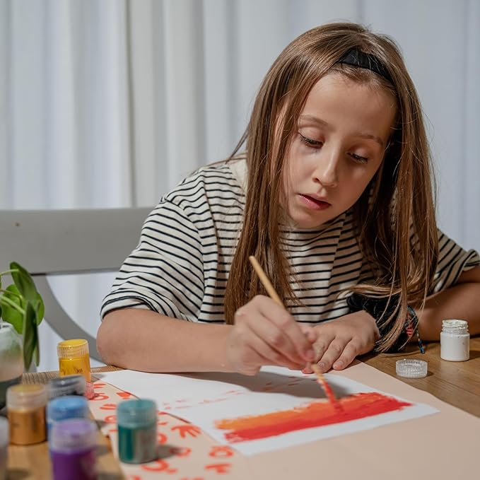 Sculpd Kids Painting Kit, Paint Craft Set for Kids Age 7+, Includes 5 Colour Paint Set, Paintbrushes, Magnetic Picture Frame, 2 Canvases, Paint Palette, Additional Art Supplies and Free Guidebook