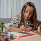 Sculpd Kids Painting Kit, Paint Craft Set for Kids Age 7+, Includes 5 Colour Paint Set, Paintbrushes, Magnetic Picture Frame, 2 Canvases, Paint Palette, Additional Art Supplies and Free Guidebook