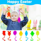 40 Pcs Easter Sticky Hands for Kids, Plastic Easter Eggs Fillers Basket Stuffers for Toddler Boys Girls Easter Eggs Hunt Games Party Favors Supplies Classroom Prizes Goodie Bag Fidget Sensory Toy Bulk