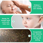 Baby Nasal Irrigator, 4PCS Nasal Syringe for Baby, Syringe Nasal Irrigator with Tweezers & Cleaning Brush, Baby Nasal Aspirator with Silicone Nasal Suction Tips Portable Baby Nasal Syringe