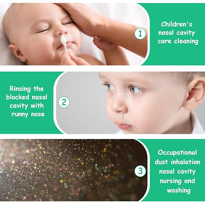 Baby Nasal Irrigator, 2PCS Nasal Syringe for Baby, Syringe Nasal Irrigator with Tweezers & Cleaning Brush, Baby Nasal Aspirator with Silicone Nasal Suction Tips Portable Baby Nasal Syringe