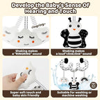 Black and White High Contrast Baby Toys - Sensory Infant Hanging Carseat & Stroller Toy for Newborns 0-6,6-12Months Perfect Easter Birthday & Baby Shower for Babies Boys Girls