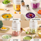 Baby Food Maker - Processor & Blender for Fresh Meals, Fruits, Veggies, Meat & Puree (White)