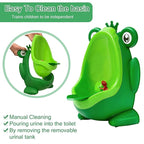 Urinal for Toddlers Boys with Frog Funny Aiming Target,Frog Urinal Potty Training (CrownFrog)