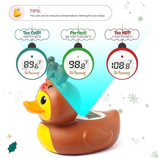 Doli Yearning Upgrade Baby Bath Thermometer Christmas Gifts Xmas Gifts for Bath Thermometer Baby Safety Duck