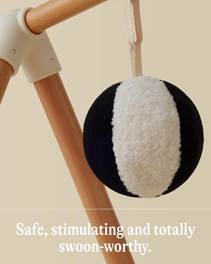 Lalo Baby Gym & Playmat for Babies and Toddlers - Eco-Friendly Oatmeal Playmat - Baby Gym & Accessories is Easy to Assemble & Clean - Go from Tummy Time to Story Time