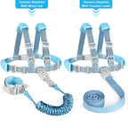 Accmor 3 in 1 Toddler Harness Leash, Reflective kids Harnesses with Anti Lost Wrist Link, Child Leashes with Lock for Boys Girls, Baby Walking Wristband Rope Protection Tether for Outdoor