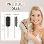 Curl Defining Brush, Curly Hair Brush, Slick Back Hair Brush, For Combing and Shaping Curls in All Hairstyles to Reduce Pulling (Beige)