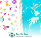 Whimsical Sticker Book Activity for Kids, Into The Forest by Cupkin, Toddler Airplane Travel Essentials, 500+ Stickers for Kids 12 Scenes + Coloring Book Pages, Crafts Ages 2-8