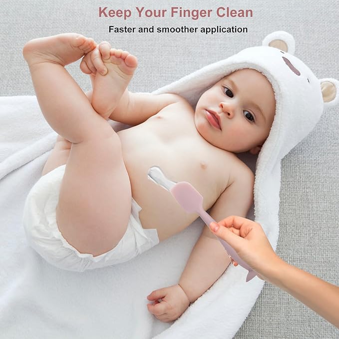 Diaper Cream Spatula Applicator, Baby Butt Paste Spatula for Newborn Babies, Diaper Cream Brush Suitable for Aquaphor Desitin
