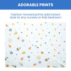 Delta Children Fitted Crib Sheets for Girls and Boys - Crib Sheet for Standard Crib and Toddler Mattresses - 28x52 Inch (Pack of 2), Space Exploration