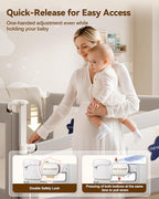 Baby Bed Rail Guard for Toddlers, Reinforced 78.7in Toddler Bed Rails for Queen, King Bed with Height Adjustable, Extral Tall Child Safety Side Railing Guards/Bedrail for Kids,Grey Star, 1 Side