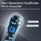 Berrcom No-Touch Forehead Thermometer for Adults, Kids, and Babies, Digital Infrared Medical Thermometers with Fever Alarm, LED Display, Dual Probe Technology