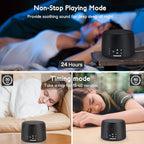 Conor White Noise Machine, Sleep Sound Machine - 24 High Fidelity Soothing Fan & White Noise Sounds, Timer & Memory Feature, Portable Office Privacy or Travel Sleep Therapy for Baby, Kids, Adults