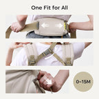 Bc Babycare CocoonGo Baby Carrier – CloudTouch Soft & Ergonomic Baby Carrier for 7–44 lbs | Easy to Wear, Adjustable Fit, Travel-Ready, Machine Washable (Light Beige)