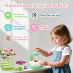 DIY Arts and Crafts Kits for Kids Ages 4-8-12 Flower Bouquet Toys Craft Kit for 4 5 6 7 8 Year Old Girls Ideas Birthday Gift,Classroom Educational Activity Toy for Toddler Kids Boys