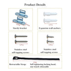 Furniture Anchors for Baby Proofing(2 Sets),Anti Tip Furniture Anchors,Furniture Wall Anchor,Adjustable Furniture Straps,Wall Anchors for Furniture Securing for Baby&Pet Safety