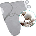 Biloban Baby Swaddle for Boys Girls, 3-6 Months, Cotton Blanket, Newborn Essentials, Grey & White, 2 Pack