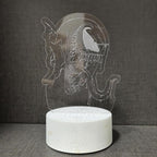 3D Night Light, Alien Monster Illusion Table Lamp with 16 Colors Remote Control Touch Lamp LED USB Night Light Desk Lamps Room Decorations Home Decor Holiday Birthday Light