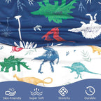 Hooyax Nursing Pillow Covers 2 Pack - Ultra Soft & Stretchable Breastfeeding Pillow Slipcovers, Adorable Cover for Infant Feeding Pillow, for Most Standard Pillows (Dinosaur)