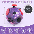 Mini Fidget Toys,Fidget Sensory Toy for Anxiety,ADHD,Autism,Relief Stress with Kids and Adults (Starry Sky Purple)