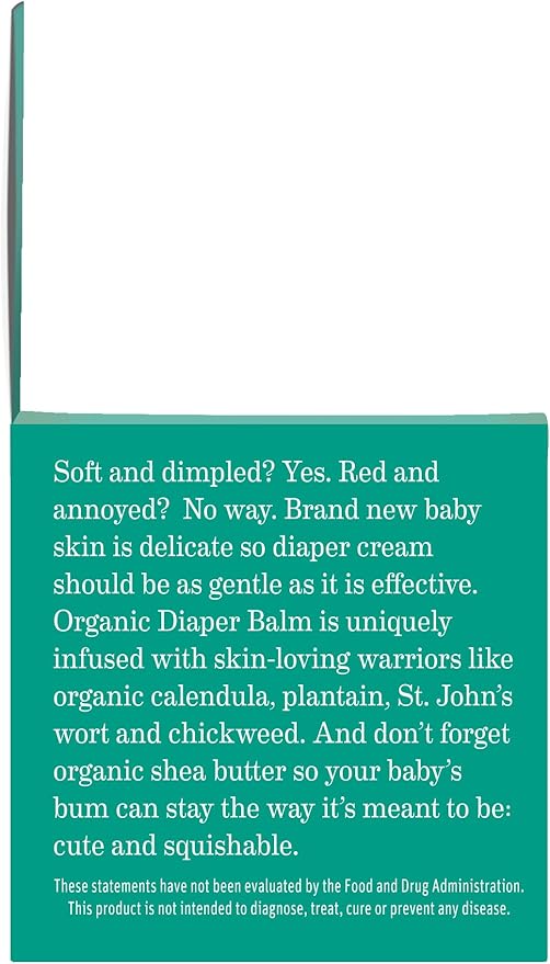 Earth Mama Organic Diaper Balm 2-Ounce | Diaper Cream for Baby | EWG Verified, Petroleum & Artificial Fragrance-Free with Calendula for Sensitive Skin (3-Pack)