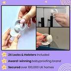 Booboo® x2 Spare Replacement Magnetic Keys Child Safety Locks for Children, Baby Proofing Your Home Cabinets and Drawers with Extra Magnet Keys (2 Pack)