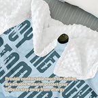 Personalized Baby Crib Bedding Set, Custom Name Blue Glider Theme Nursery Bedding Set 3 Pcs, Baby Blanket Fitted Crib Sheet Changing Pad Cover, Personalized Nursery Decor Gift for Newborns Boys