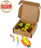 Zing Klixx Creaturez Combo Pack - Create Stop Motion Animation, Snap and Click Fidget Toys for Stress Relief, Great for Kids Ages 4 and Up (Scorpion + Rattlesnake)