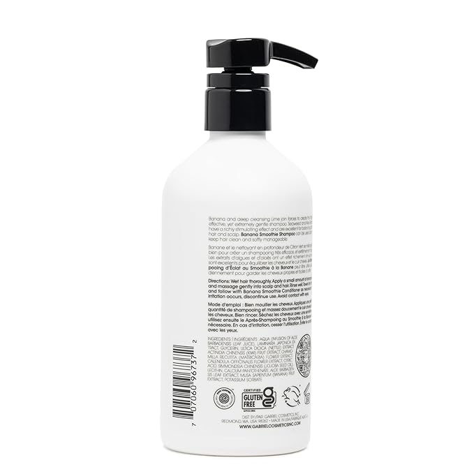 Clean Kids Naturally Tropical Shampoo- EWG Verified, All-Natural, Coconut-free, Gluten-free, Vegan, and Cruelty-free, Paraben-Free (16 FL Oz, Banana Smoothie)