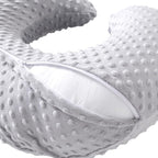 Nursing Pillow and Positioner for Breastfeeding, Ultra Soft Baby Breastfeeding Pillows for More Support for Mom and Baby, with Premium Removable Cover (Glacier Gray)