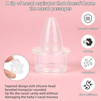 Baby Nasal Aspirator, Powerful Hand Pump Baby Nose Sucker, Nasal Aspirator for Baby with Soft Silicone Nose Tip for Fast and Effective Relief of Nasal Congestion in Infant.