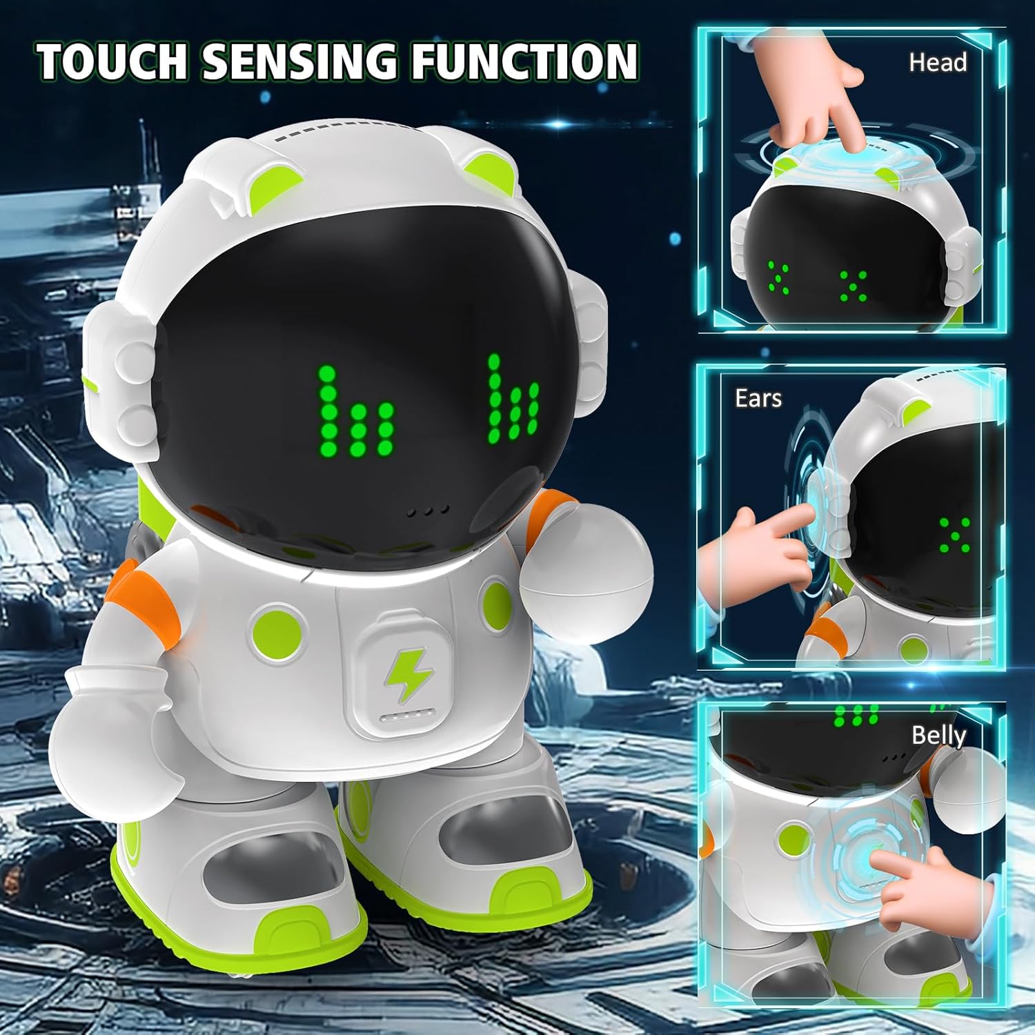 REMOKING Robot Toys, Educational Toys Robotics for Kids,Sing,Dance,Touch and Voice Control,Speak Like You,Great Toy Robot Gifts for Kids Toddlers Boys Girls 3 4 5 6 7 8 Years and up