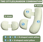 Pregnancy Pillows for Sleeping, Pregnancy Must Haves Body Pillow, Maternity Body Pillow for Adults, Support for Back, Legs, Belly, HIPS