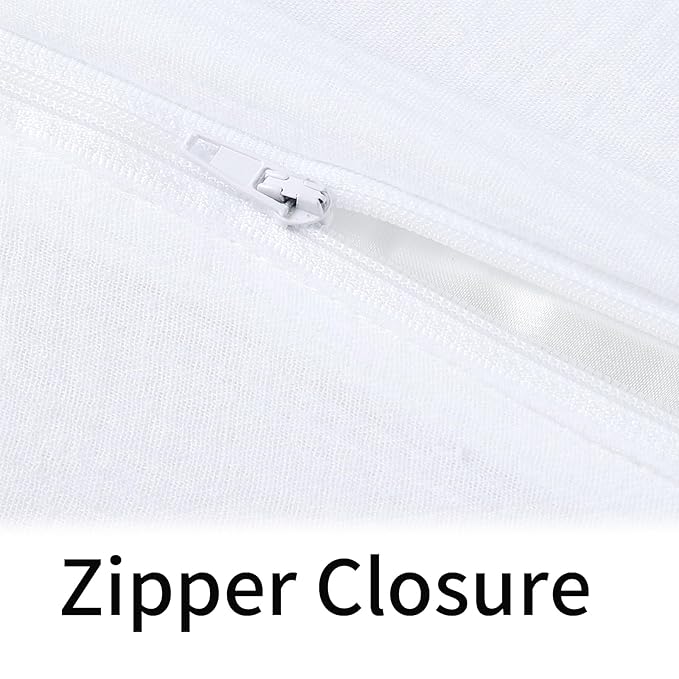 Onacosht Muslin Nursing Pillow Cover Soft 100% Cotton Feeding Pillow Slipcover Fits Standard Infant Nursing Pillow for Boy and Girl, White