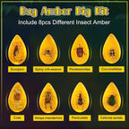 Bigger Amber Dig Kit - 8 Different Artificial Insect Resin,Excavate Unique Insect Specimens,Bugs Toys Educational Science Kits Toys for Kids,STEM Projects Gift for Girls & Boys Age 6-8-12-14 Year Old