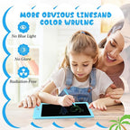 Decute Kids Toys LCD Writing Tablet with Stylus, 8.5 Inch Erasable Toddlers Doodle Board, Reusable Drawing Pad for Kids, Educational Christmas Birthday Gift for 3 4 5 6 7 8 Girls Boys Toddler Blue