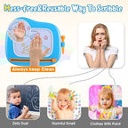 Smasiagon Magnetic Drawing Board for Kids - Toddler Toys for Age 1-2 Boys Girls - Educational Learning Toys for 1 2 3 Year Old Baby Birthday Gifts (Blue)