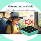 Tic-Tac-Toe Bolt Game, 4-in-1 Handheld Puzzle Game Console, Electronic Tic-Tac-Toe Toy, Educational and Memory Growth, Portable Travel Games for Car Ride, Board Games for Kids and Adults (Cyan)