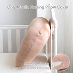 FUNUPUP Muslin Nursing Pillow Cover Compatible with Boppy Nursing Pillow, Soft Baby Nursing Covers for Breastfeeding Pillows for Boys Girls, Blush