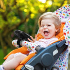 Accmor Stroller Steering Wheel Toy, Pretend Driving Simulated Steering Wheel for Baby Stroller Shopping Carts, Universal Detachable Funny Stroller Shopping Carts Toy Attachment Accessories