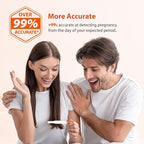 Pregnancy Test Strips Kit with Cup, iHealth Early Detection High-Sensitivity HCG Tests Detect 6 Days Sooner, Over 99% Accurate, Individually Wrapped, Includes 3 Sticks + 10 Strips, Pruebas de Embarazo