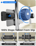 OHLPRO Headrest Tablet Holder for Car Back Seat iPad Mount Compatible with 4.7-13" Tablet Phone for iPad Pro Air Mini Galaxy Tab and Devices for Kids, Road Trip Essentials