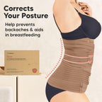 3 in 1 Postpartum Belly Support Recovery Wrap – Postpartum Belly Band, After Birth Brace, Slimming Girdles, Body Shaper Waist Shapewear, Post Surgery Pregnancy Belly Support Band (Warm Tan, XL)