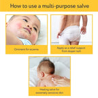 Mickelberry Gardens Herbal Baby Salve – Organic Diaper Rash Cream with Calendula & Beeswax – Natural Soothing Ointment for Sensitive Skin, Eczema & Dryness (1 oz)