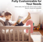 Bed Rail Bumpers Protector, Hospital Bed Rails Padding, Loft Beds and Bunk Beds Bumpers Protector, Premium Soft Memory Foam - Anti-Bump | Fall Prevention, Size 35.4 x 5.5 x 7.9 Inches, Pink