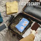 2pcs Cloth Diaper Wet Dry Bags, Waterproof Reusable Wet Bag with 2 Zipper Pockets & Handle, Washable Laundry Bags for Baby Adult Clothes Travel Beach Pool Daycare Yoga Gym Exercise Swimsuits,