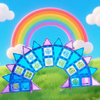 MAGBLOCK 102Pcs Magnetic Tiles Magnetic Toys Magnet Building Tiles Building Blocks for 3 4 5 6 7 8 Years Old Girls and Boys Birthday Gifts Preschool STEM Educational Toys